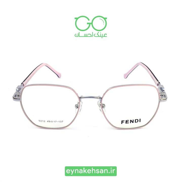 عینک طبی دخترانه طلایی مشکی fendi